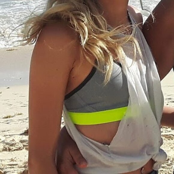 Grey Sheer Workout Tank - Picture 1 of 3